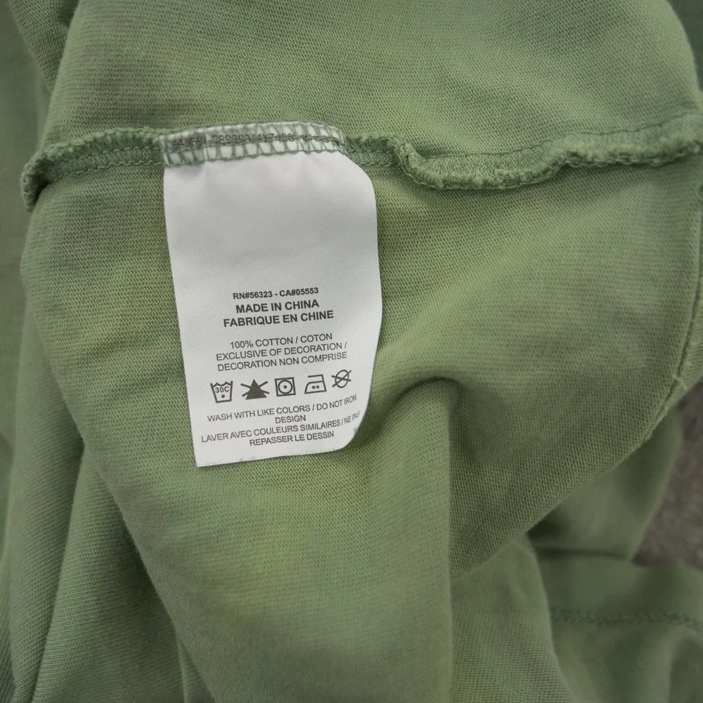 Nike Jordan Engineered Shirt Mens Large Green Long Sleeve Crew Graphic Print Log